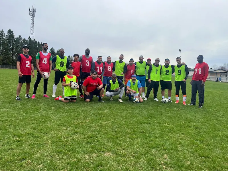 Match amical en extérieur