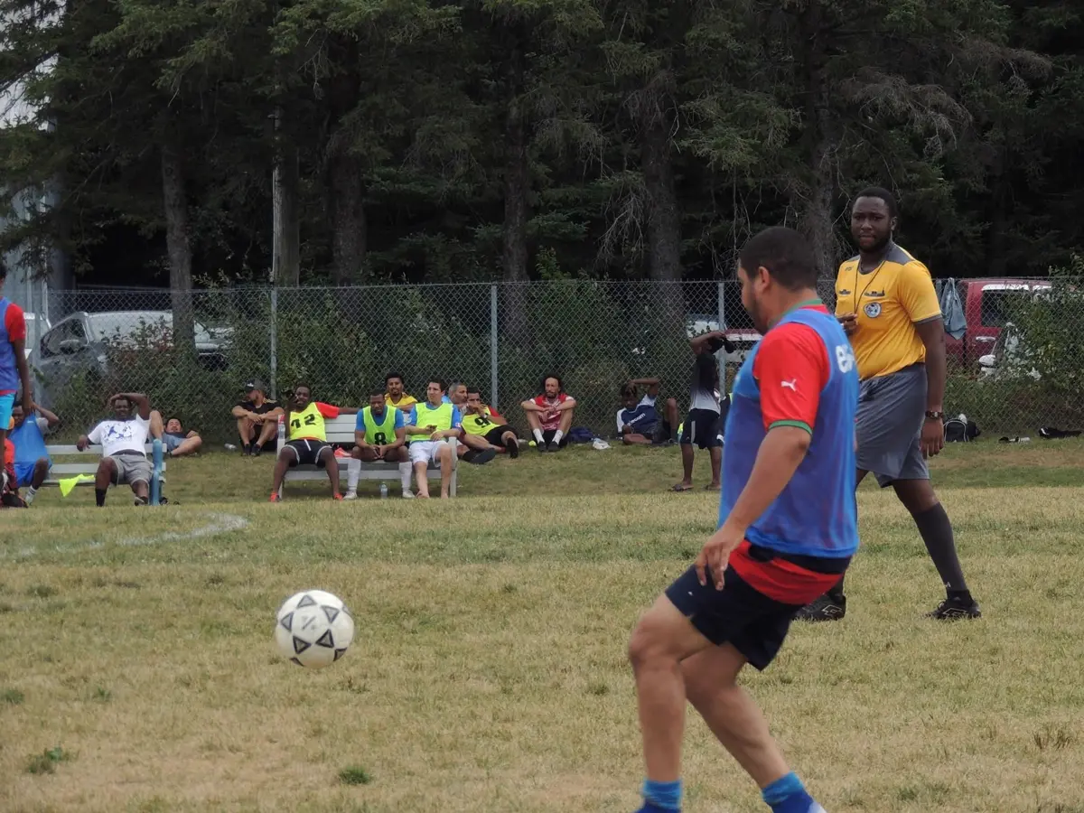 Moment de joie après un but