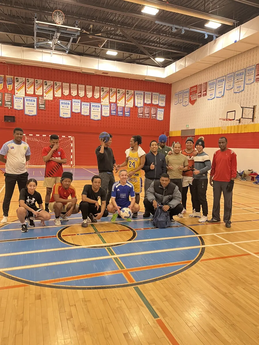 Moment de joie après un but