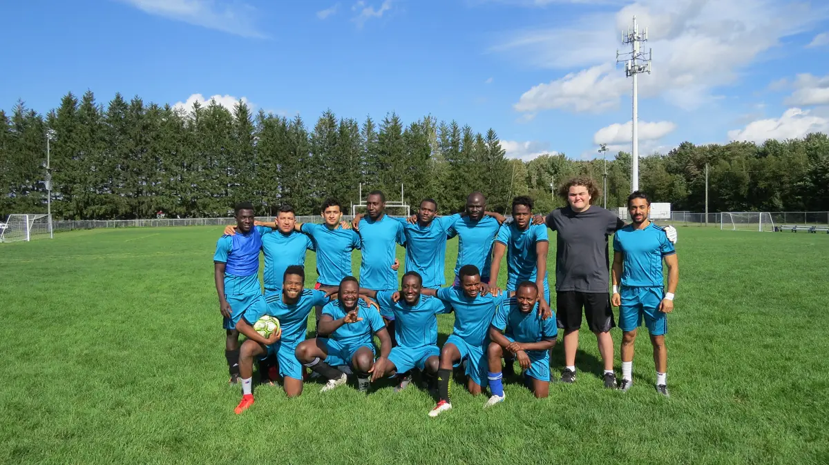 Moment de joie après un but