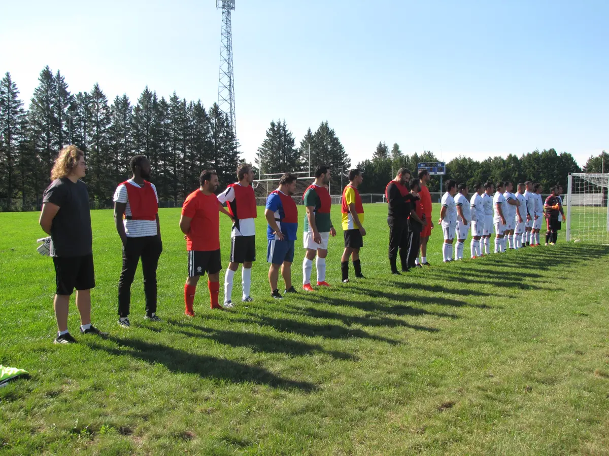 Moment de joie après un but